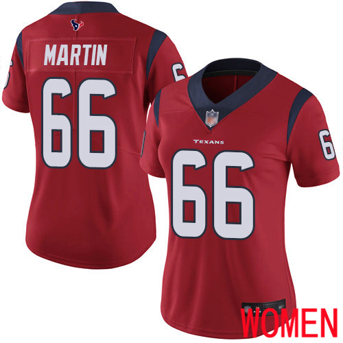 Houston Texans Limited Red Women Nick Martin Alternate Jersey NFL Football #66 Vapor Untouchable